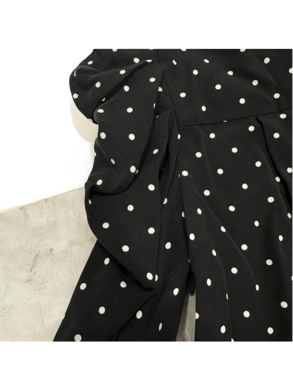 Zara Polka Dot Scarf Dress Size M